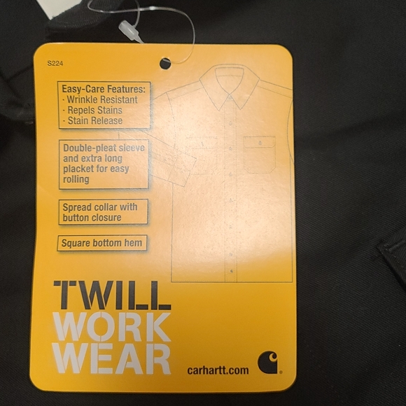 Carhartt work shirt large tall, nwt, twill - Picture 6 of 10